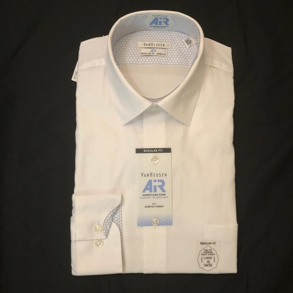 Van Heusen Dress Shirt NWT Regular Fit White - Picture 1 of 13